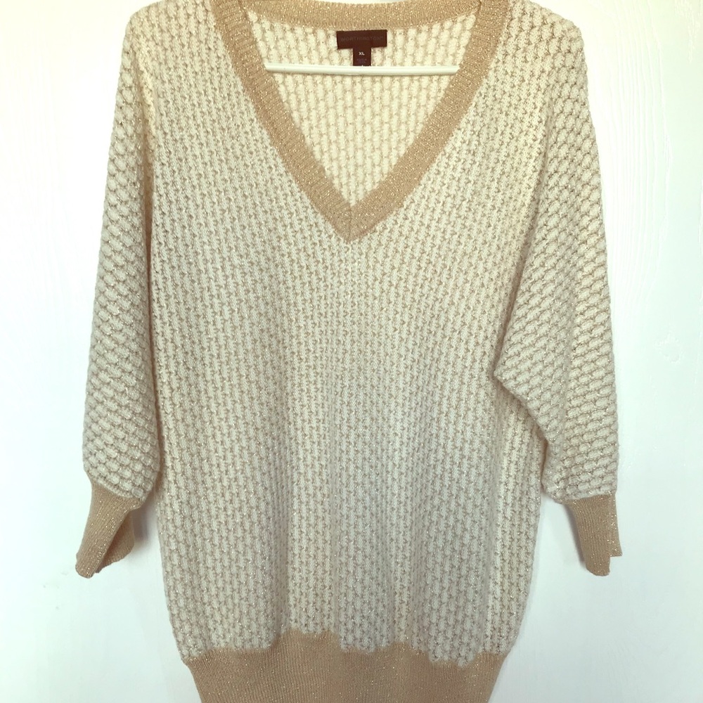 NWOT Worthington Gold Glitter Sweater
